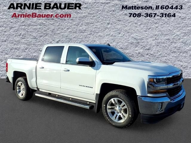 2017 Chevrolet Silverado 1500 LT in Summit White — front three-quarter view