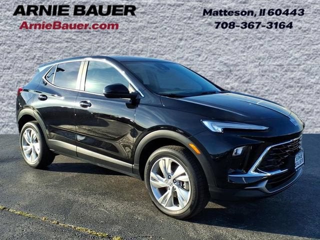 2024 Buick Encore GX Preferred in Ebony Twilight Metallic — front three-quarter view