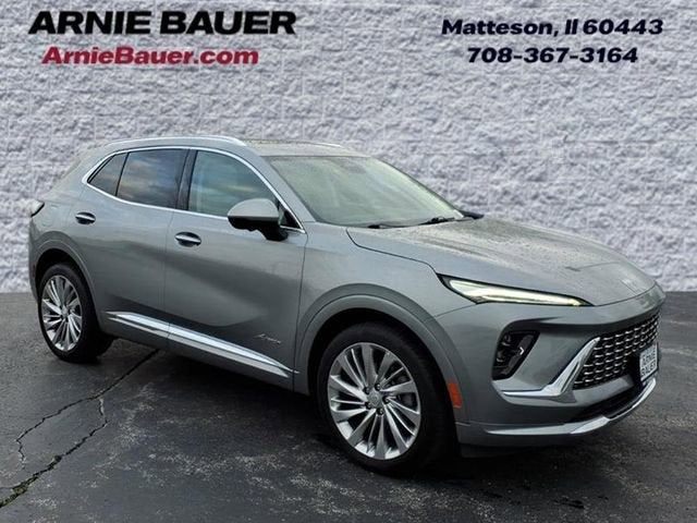 2024 Buick Envision Avenir in Moonstone Gray Metallic — front three-quarter view