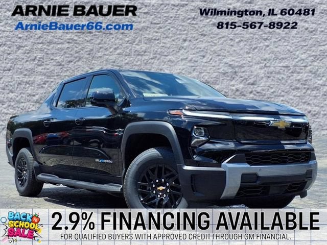 2026 Chevrolet Silverado EV LT - Extended Range in Black — front three-quarter view