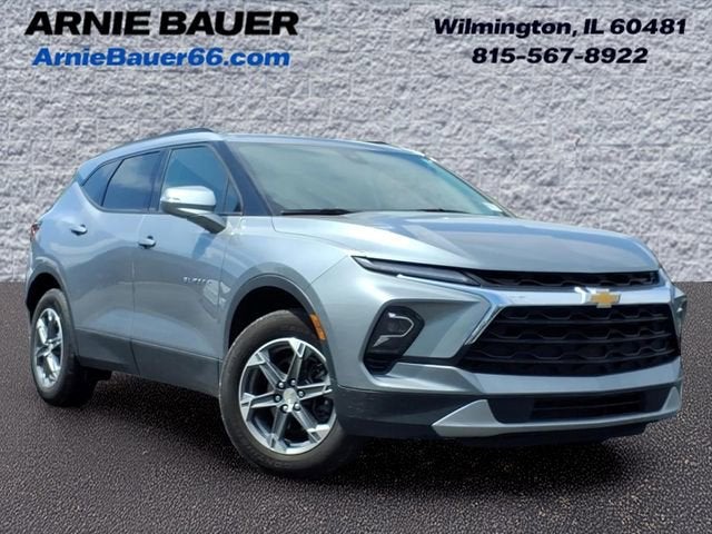 2024 Chevrolet Blazer 3LT in Sterling Gray Metallic — front three-quarter view