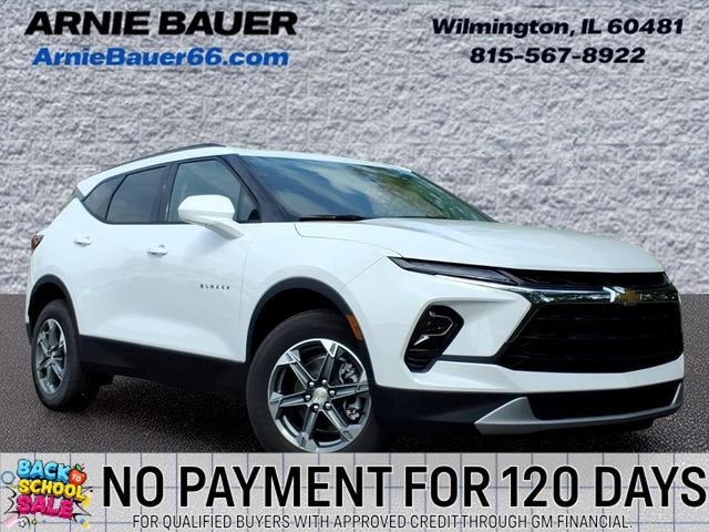 2026 Chevrolet Blazer 2LT in Summit White — front three-quarter view