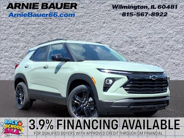 2026 Chevrolet Trailblazer LT in Cacti Green — front three-quarter view